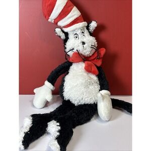 Dr Seuss The Cat In The Hat Plush  Stuffed Animal 2002  Vintage Collectible 18"